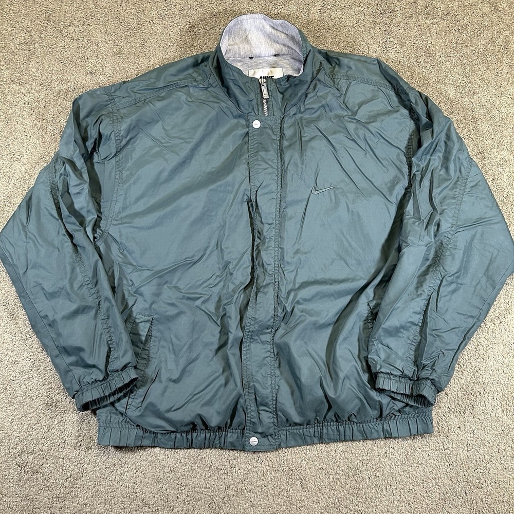 Vintage 90s NIKE Windbreaker Full Zip Jacket Mens XL Embroidered Swoosh‎ Track